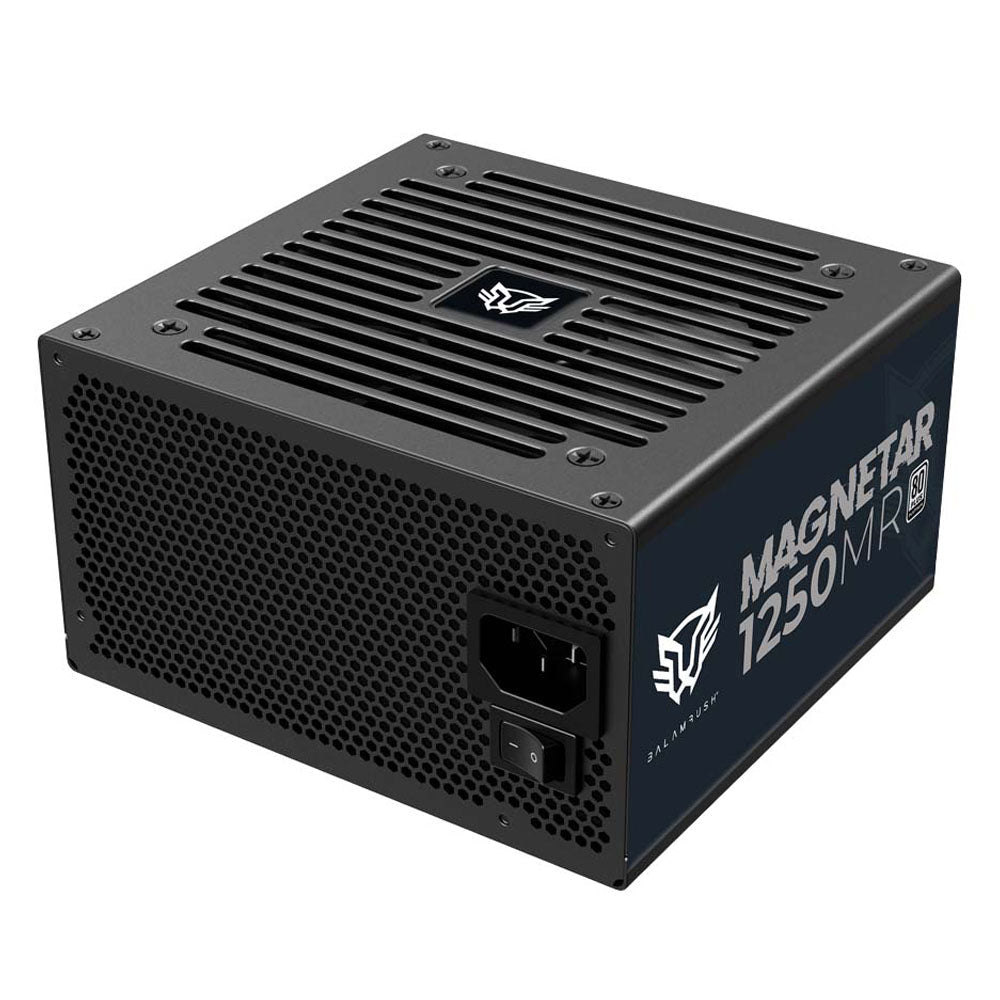 FUENTE DE PODER BALAM RUSH (BR-937610) MAGNETAR 1250W,80 PLUS PLATINO,FULL MODULAR,VENT 120MM,NEGRO