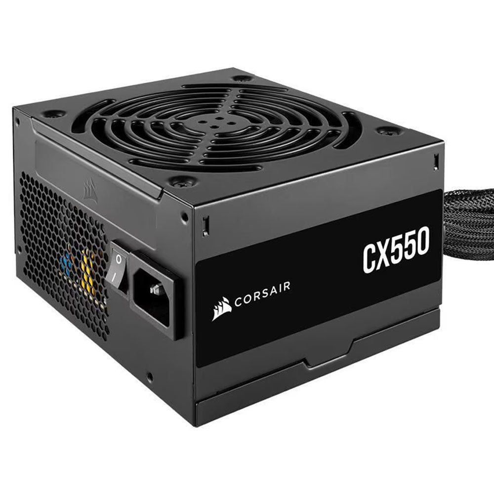 FUENTE DE PODER CORSAIR (CP-9020277-NA) CX550,550W,80 PLUS BRONZE,3 SATA,2 PCIE,VENT 120MM,NEGRO