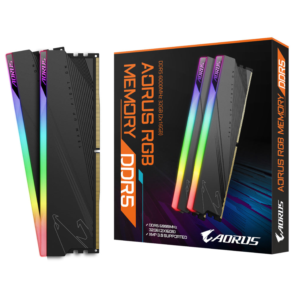 MEMORIA RAM GIGABYTE AORUS RGB 32GB DDR5 (2X16GB) 6000MHZ CL40 XMP ARS32G60D5R