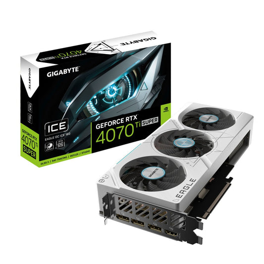 TARJETA DE VIDEO GIGABYTE GEFORCE RTX 4070TI SUPER EAGLE OC ICE 16G GDDR6X GV N407TSEAGLEOC ICE 16GD