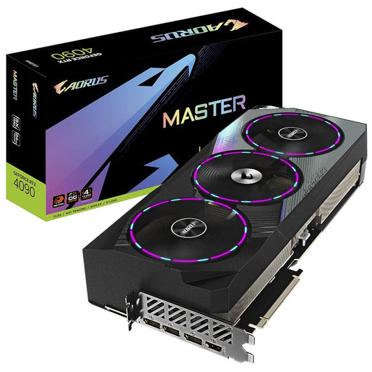 TARJETA DE VIDEO GIGABYTE (GV-N4090AORUS M-24GD) AORUS GRFORCE RTXT 4090 MASTER 24G