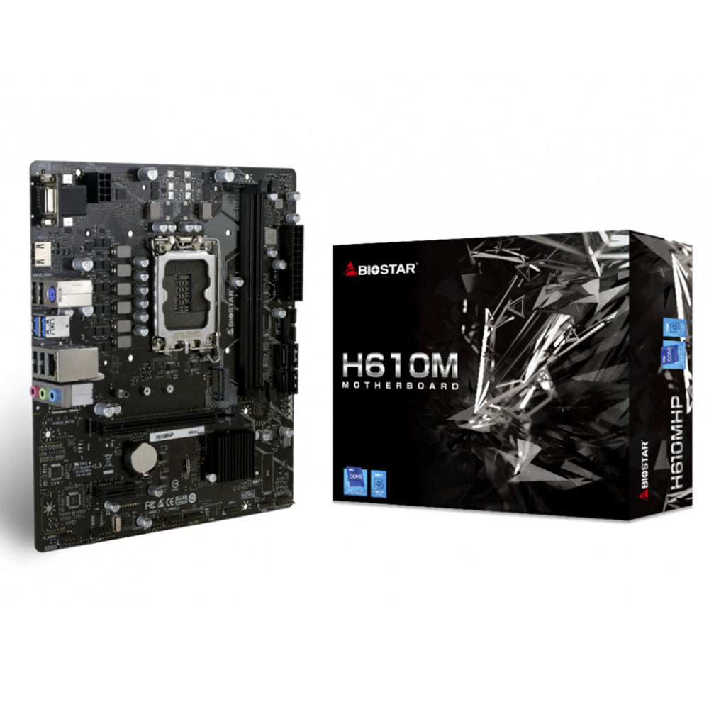 TARJETA MADRE BIOSTAR H610MHP 1700 DDR4 PCIE4 HDMI VGA MATX