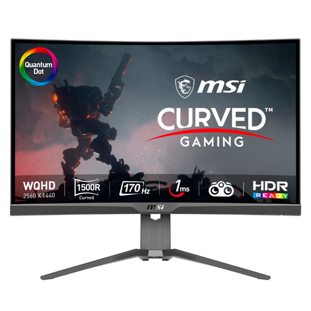 MONITOR LED MSI 27" MAG 275CQRF QD 2560x1440 CURVO 170HZ 1MS DP 2xHDMI TIPOC