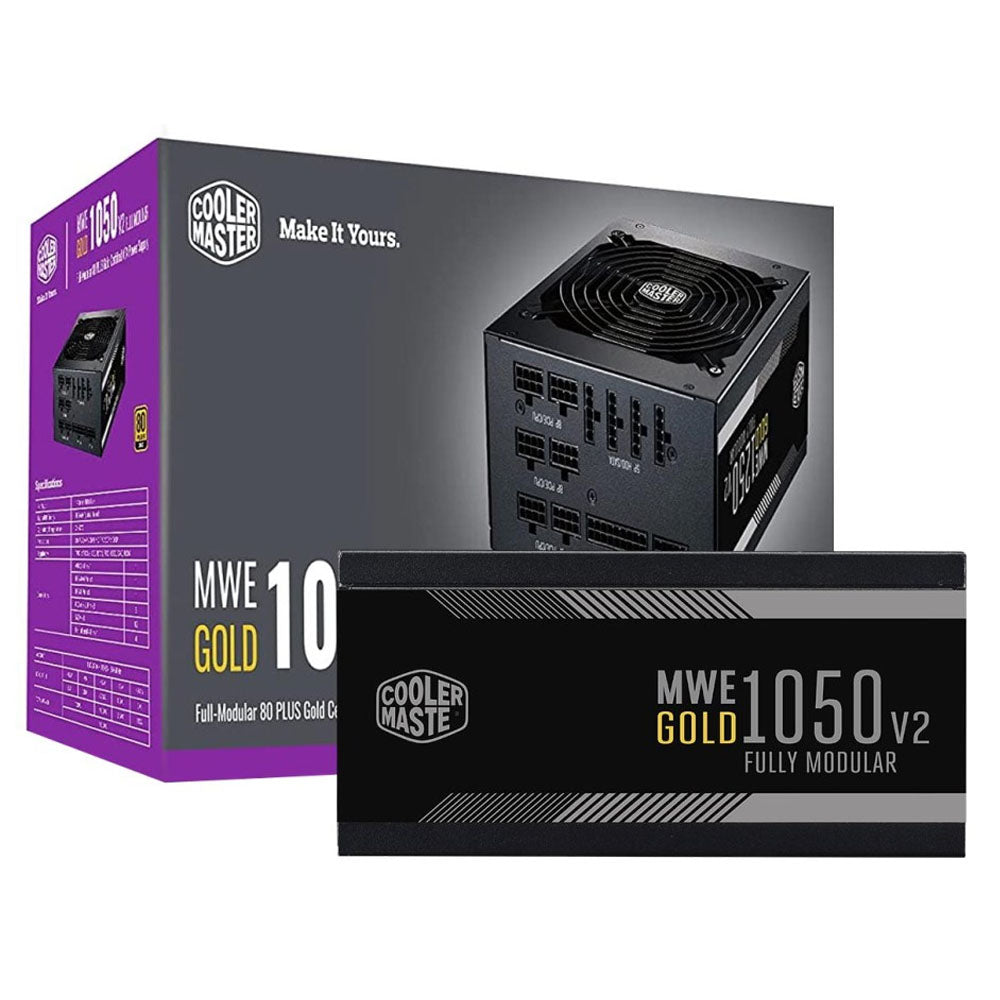 FUENTE DE PODER COOLER MASTER (MPE-A501-AFCAG-3U2) MWE GOLD V2,FM1050W ATX3.0 A/US CABLE