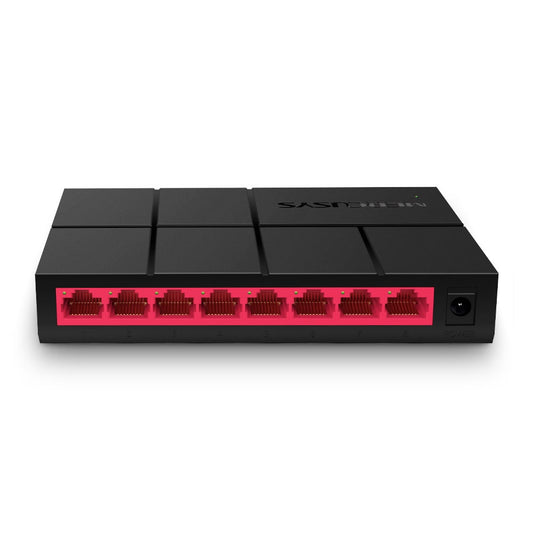 SWITCH MERCUSYS 8 PUERTOS RJ45 GIGABIT NO ADMINISTRABLE PARA ESCRITORIO MS108G