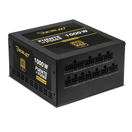 FUENTE DE PODER OCELOT GAMING ATX 1000W MODULAR CERTIFICACION 80 GOLD