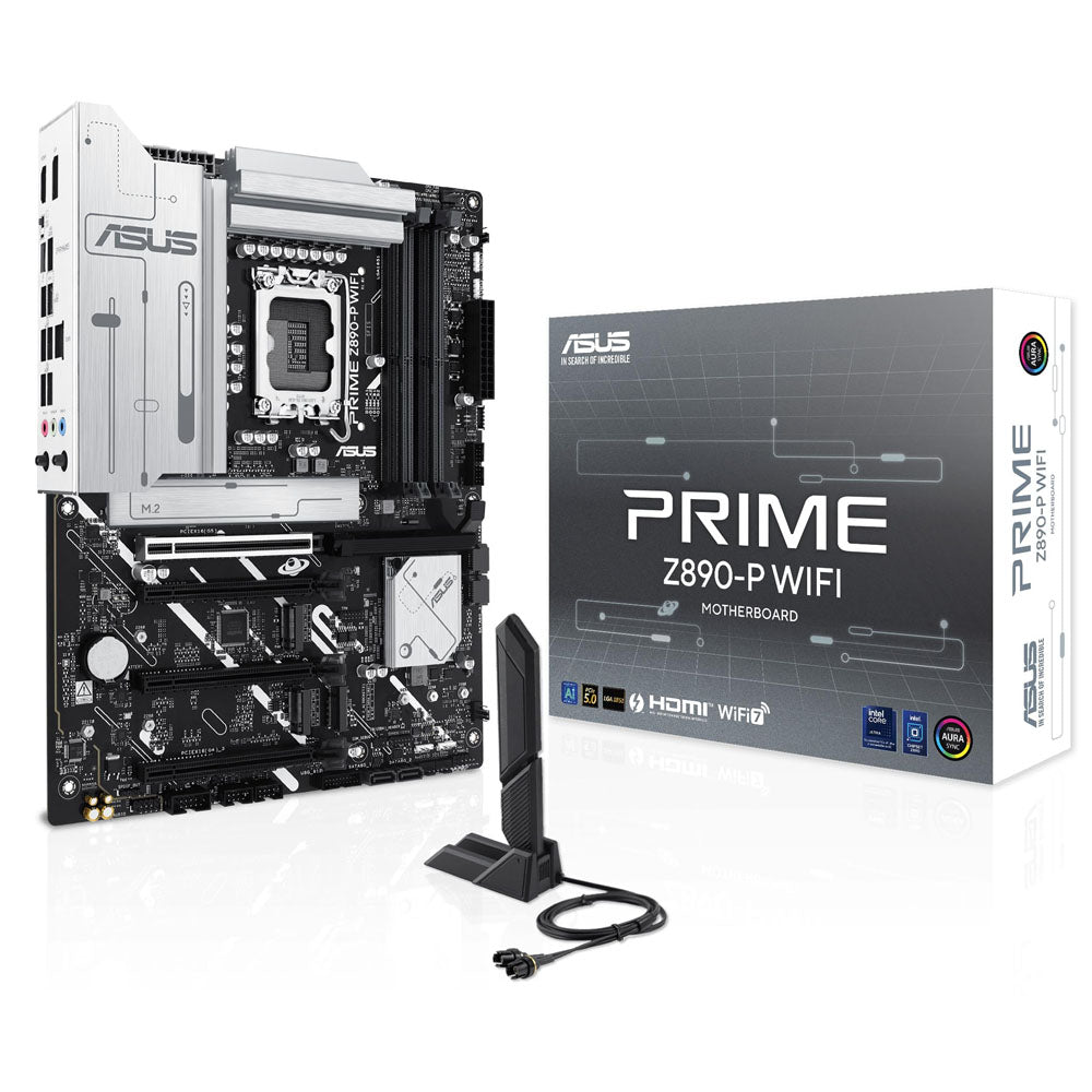 TARJETA MADRE ASUS (PRIME Z890-P WIFI)SOCKET 1851 15A,4*DDR5,HDMI,TB,PCIE-5.0,WIFI7,ATX