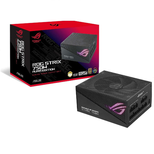 FUENTE ASUS ROG STRIX 750G AURA GAMING GOLD  80 COMPATIBLE CON ATX 3.0 ROG STRIX 750G AURA GAMING