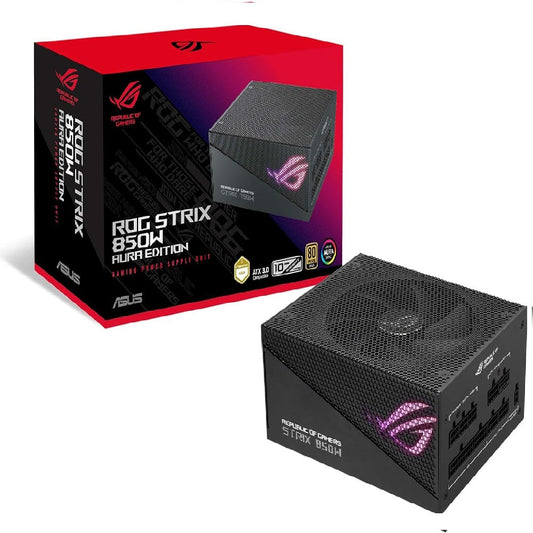 FUENTE ASUS ROG STRIX 850G AURA GAMING GOLD  80 COMPATIBLE CON ATX 3.0 ROG STRIX 850G AURA GAMING