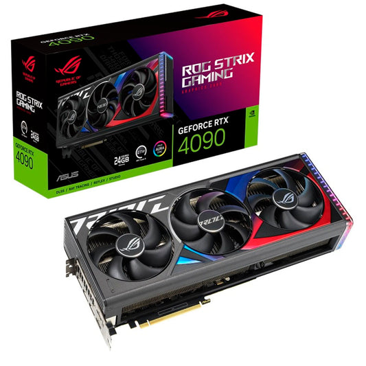 TARJETA DE VIDEO ASUS ROG STRIX GEFORCE RTX 4090 24GB GDDR6X 384BIT PCIE4 2xHDMI2.1A 3xDP1.4A TRIPLE VENT ROG-STRIX-RTX4090-24G-GAMING