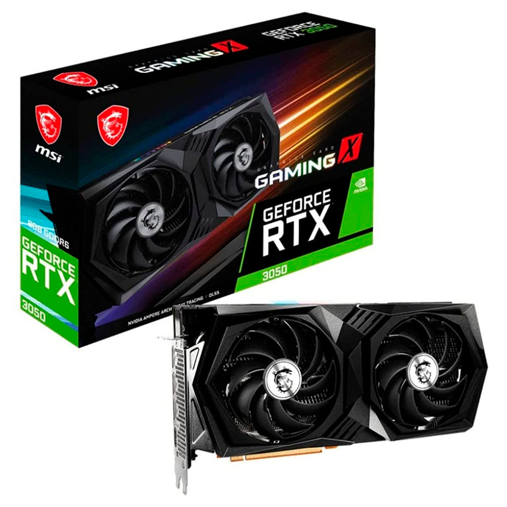 TARJETA DE VIDEO MSI GEFORCE RTX 3050 GAMING X 6G 6GB GDDR6 2xHDMI DP