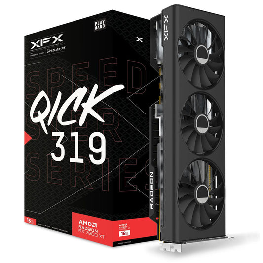 TARJETA DE VIDEO XFX (RX-78TQICKF9) SPEEDSTER QICK 319 RADEON RX7800XT,16GB GDDR6,2124MHZ,3*DP,HDMI