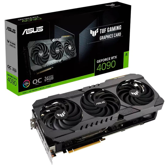 TARJETA DE VIDEO ASUS TUF GAMING OC EDITION GEFORCE RTX 4090 24GB GDDR6X 384BITS PCIE4 2xHDMI2.1A 3xDP1.4A TRIPLE VENT TUF-RTX4090-O24G-OG-GAMING