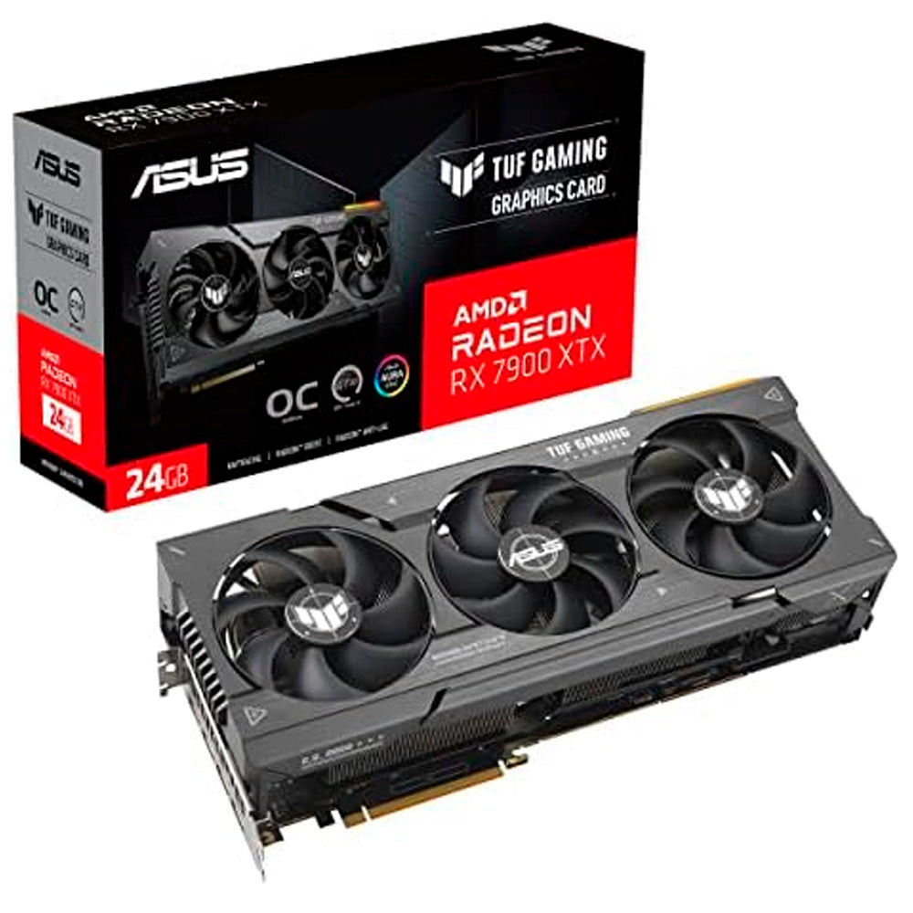 TARJETA DE VIDEO ASUS TUF GAMING RADEON RX 7900XTX GAMING OC EDITION 24GB 384BITS PCIE4 HDMI 2.1 3xDP1.4A TRIPLE VENT TUF-RX7900XTX-O24G-GAMING