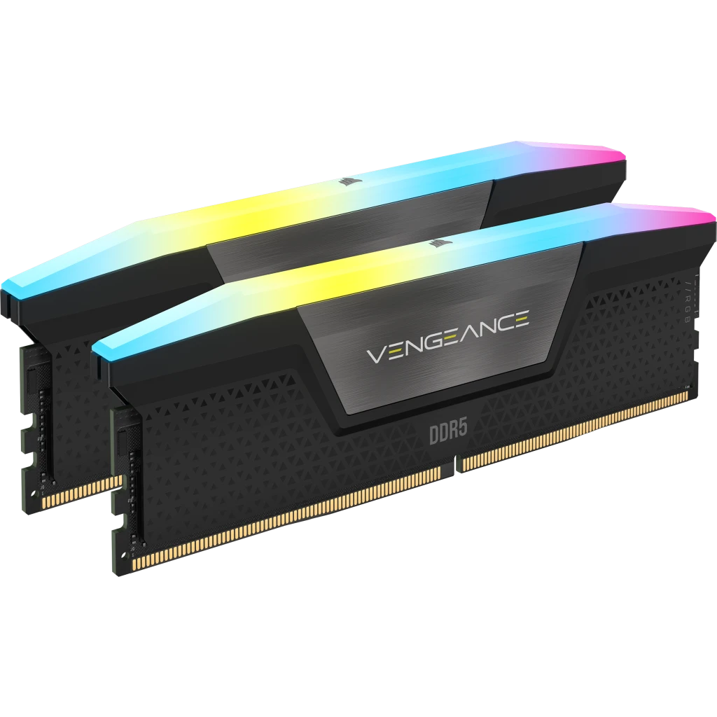 MEMORIA RAM CORSAIR VENGEANCE RGB 32GB 16GBX2 DDR5 5200MHZ CMH32GX5M2B5200C40