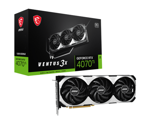 TARJETA DE VIDEO MSI GEFORCE RTX 4070 TI VENTUS 3X OC 12GB GDDR6X