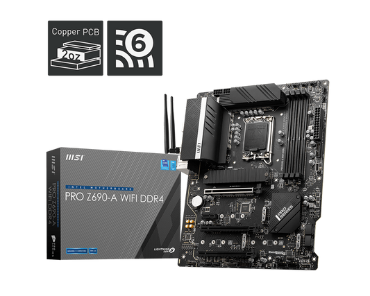 TARJETA MADRE MSI PRO Z690-A WIFI DDR4 1700 4xDDR4 5200MHZ CROSSFIRE ATX