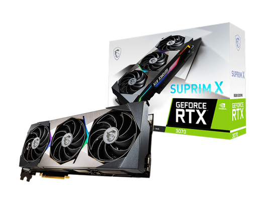 TARJETA DE VIDEO MSI GEFORCE RTX 3070 SUPRIM 8GB GDDR6 LHR 256BITS