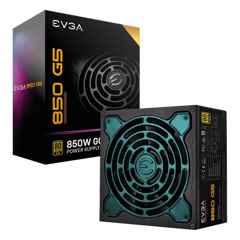 FUENTE DE PODER EVGA 850W G5 SUPERNOVA 80 PLUS GOLD 220-G5-0850-X1