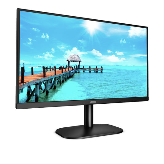 MONITOR LED AOC 24" VA NEGRO HDMI VGA 6MS 1920X1080 75HZ FLICKERFREE 24B2XHM