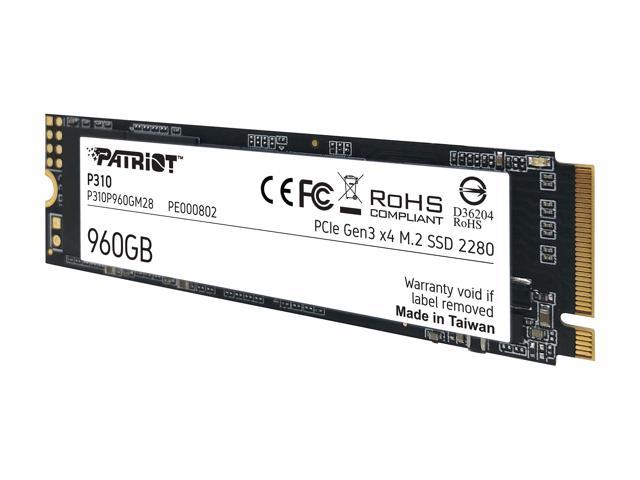 UNIDAD DE ESTADO SOLIDO SSD PATRIOT 960GB M.2 P310 NVME 2280 P310P960GM28