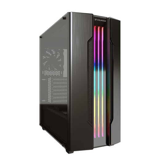 GABINETE COUGAR GEMINI S IRON GRAY 2020 RGB CRISTAL TEMPLADO EATX 385BMBP.0001