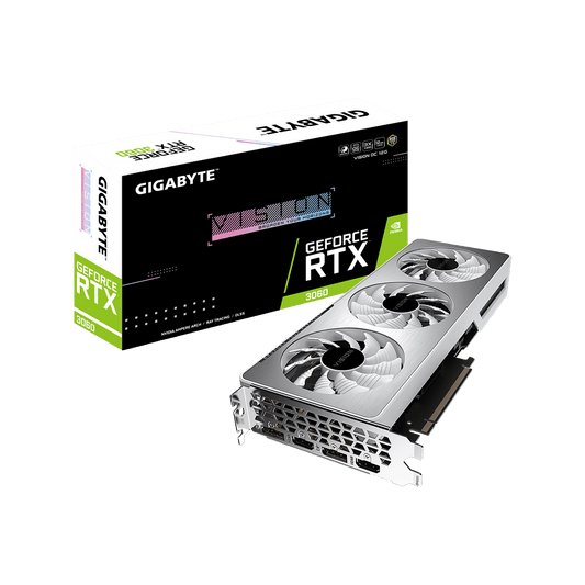 TARJETA DE VIDEO GIGABYTE GEFORCE RTX 3060 VISION OC 12GB GDDR6 GV-N3060VISION OC-12GD