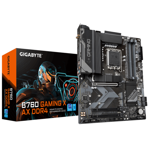 TARJETA MADRE GIGABYTE B760 GAMING X AX 4xDDR4 1700 DDR4