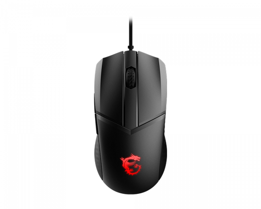 MOUSE MSI CLUTCH GM41 LIGHTWEIGHT 6400DPI 6BOT USB RGB NEGRO