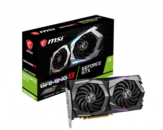 TARJETA DE VIDEO MSI GTX 1660 SUPER GAMING X 6GB DDR6 3xDP HDMI 2.0B