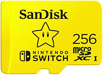 MEMORIA MICRO SD SANDISK NINTENDO SWITCH 256GB CL3 SDSQXAO-256G-GNCZN