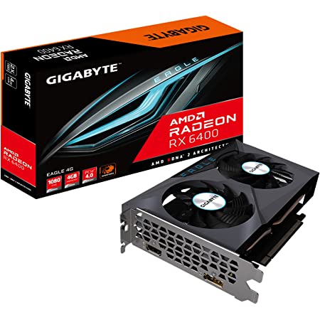 TARJETA DE VIDEO GIGABYTE (GV-R64EAGLE-4GD) AMD RADEON RX 6400 EAGLE 4GB