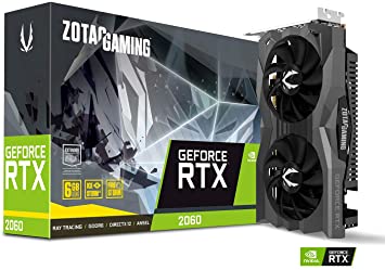 TARJETA DE VIDEO ZOTAC GEFORCE RTX 2060 GAMING 6GB GDDR6 ZT-T20600H-10M