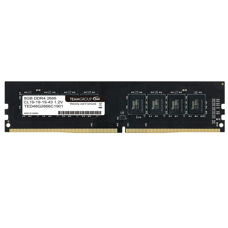 MEMORIA RAM TEAMGROUP ELITE 8GB DDR4 2666MHZ NEGRO TED48G2666C1901