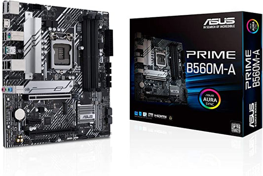 TARJETA MADRE ASUS PRIME B560M-A 1200 4xDDR4 AURA SYNC MATX