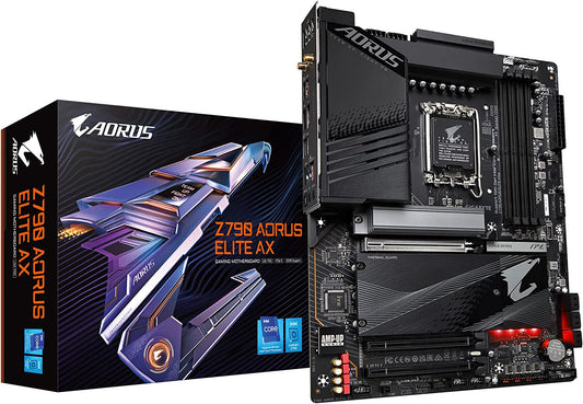 TARJETA MADRE GIGABYTE (Z790 AORUS ELITE AX)SOCKET1700 12A/13A, 4* DIMM,DDR5 5600,PCI-E 4.0 NVME/SAT