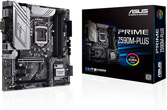 TARJETA MADRE ASUS PRIME Z590M-PLUS 1200 AURA RGB MATX