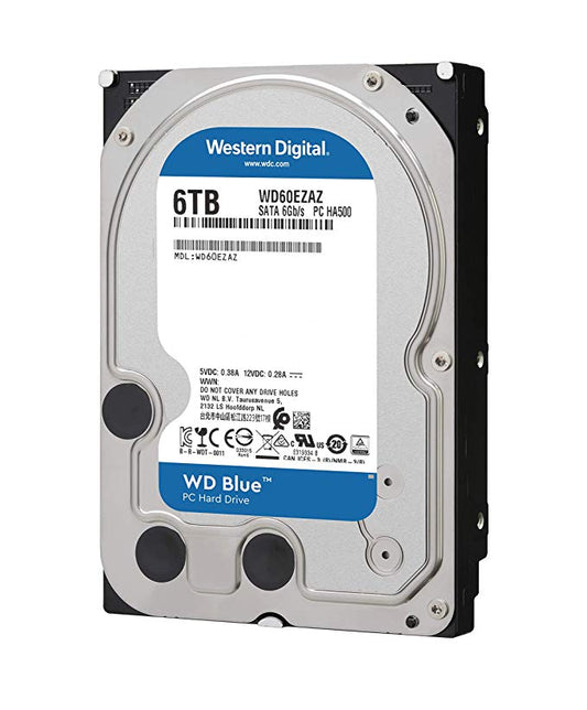 DISCO DURO INTERNO WD BLUE 3.5 6TB SATA3 6GB S 256MB 5400RPM WD60EZAZ