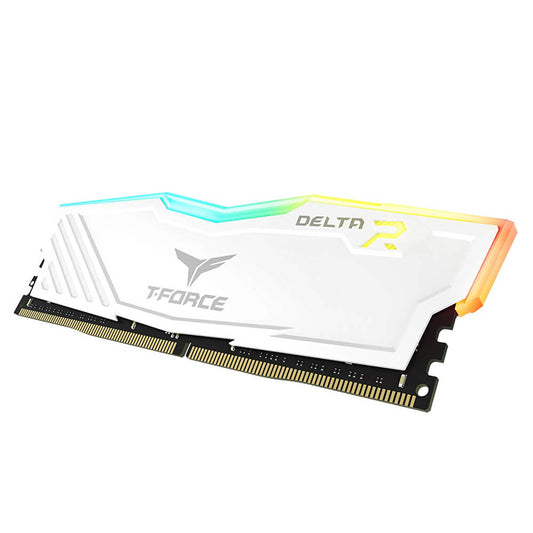 MEMORIA RAM TEAMGROUP T FORCE DELTA 16GB RGB DDR4 3200MHZ BLANCA TF4D416G3200HC1601