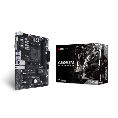 TARJETA MADRE BIOSTAR A520MH AM4 MATX