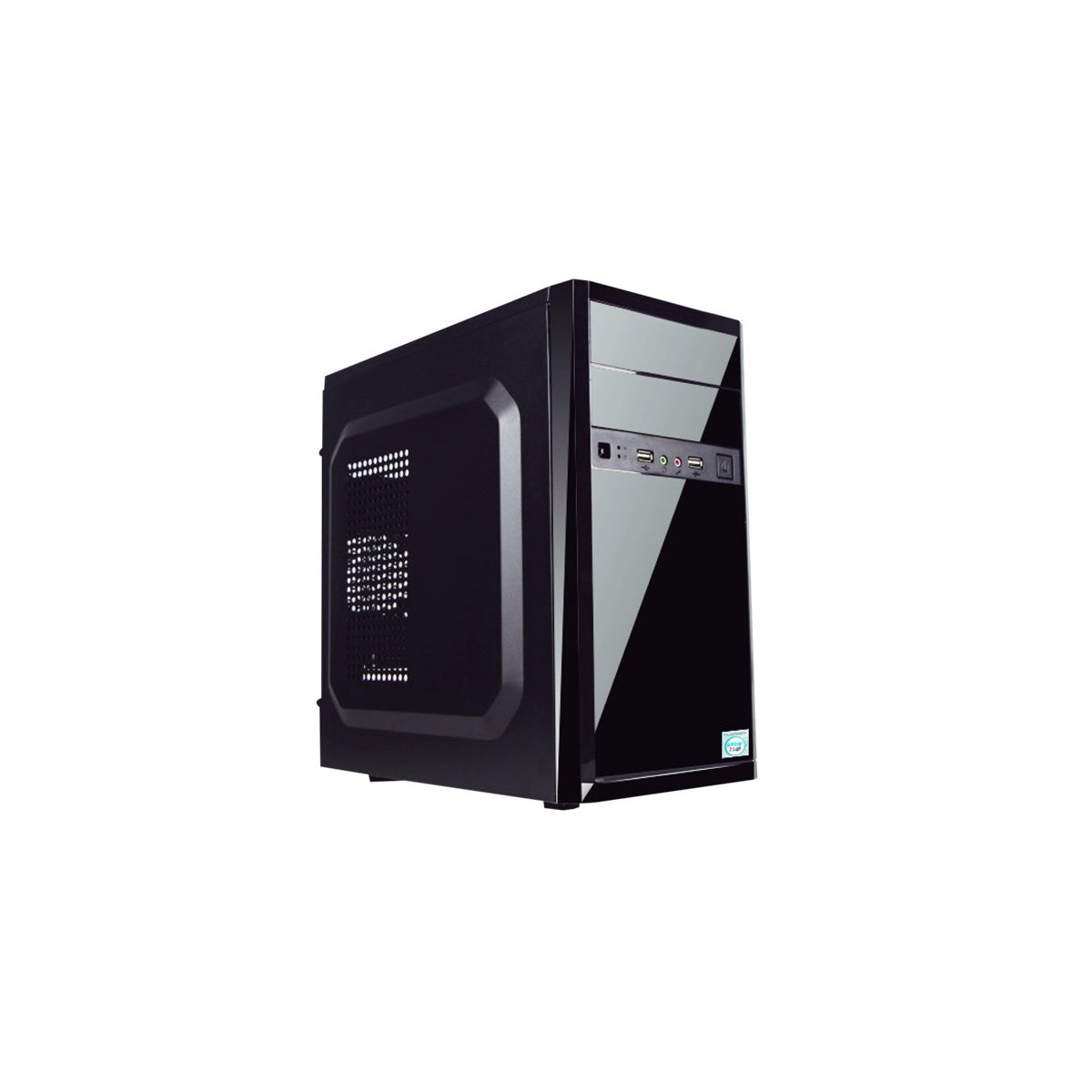 GABINETE ACTECK  PERFORMANCE MICRO AT ,MINI ATX FUENTE 500W 2 USB 2.0 NEGRO AC-929011