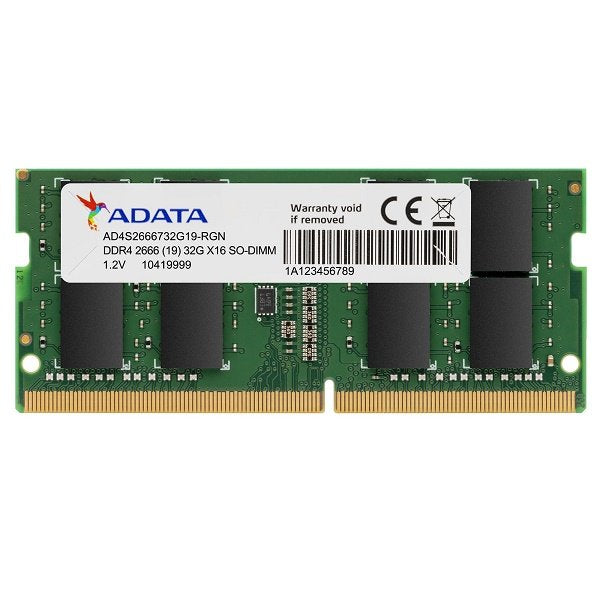 MEMORIA RAM SODIMM ADATA 4GB DDR4 2666MHZ AD4S26664G19-SGN