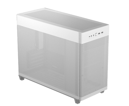 GABINETE ASUS AP201/WHT/MESH// MINI TORRE PANELES DE MALLA MITX BLANCO