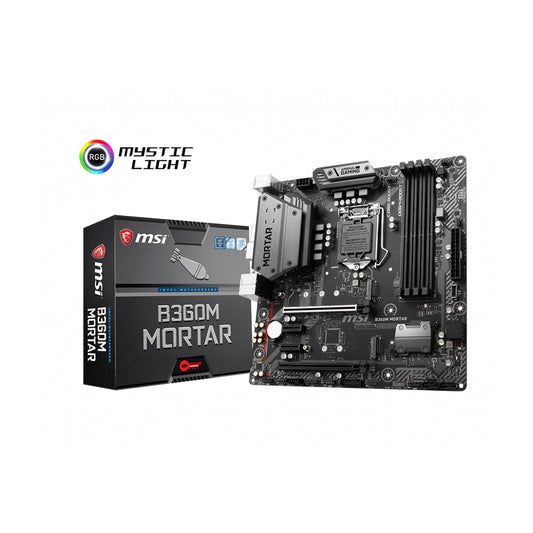 TARJETA MADRE MSI B360M MORTAR 1151 MICRO ATX