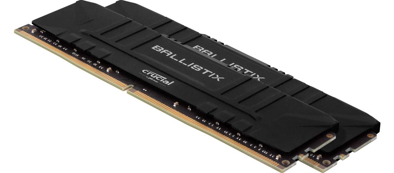 MEMORIA RAM CRUCIAL BALLISTIX 16GB DDR4 (2X8GB) 2666MHZ BLACK HEATSINK CL15 BL2K8G26C16U4B