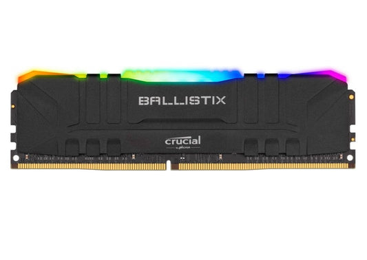 MEMORIA RAM CRUCIAL BALLISTIX 8GB DDR4 3200MHZ RGB BLACK CL16 BL8G32C16U4BL