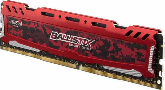 MEMORIA RAM CRUCIAL BALLISTIX 8GB DDR4 3000MHZ RED HEATSINK CL15 BLS8G4D30AESEK