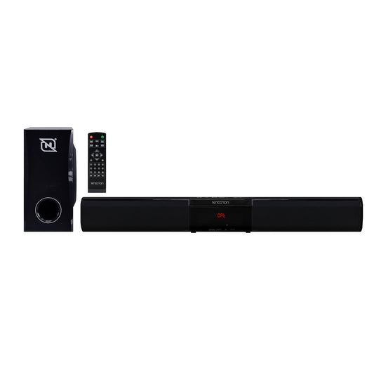 BOCINAS BARRA DE SONIDO NECNON (NSB-01W PRO) SUBWOOFER,AUDIO OPTICO,BTH,AUX 3.5,USB,SLOT SD,FM,CONTR. REMOT