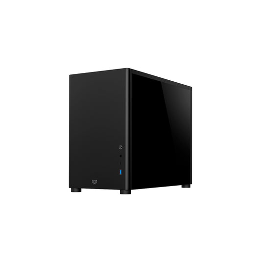 GABINETE BALAM RUSH (BR-934947) ERIS JET GI985,MICRO ATX,1*USB 3.0,1*USB C,CRISTAL TEMP,NEGRO