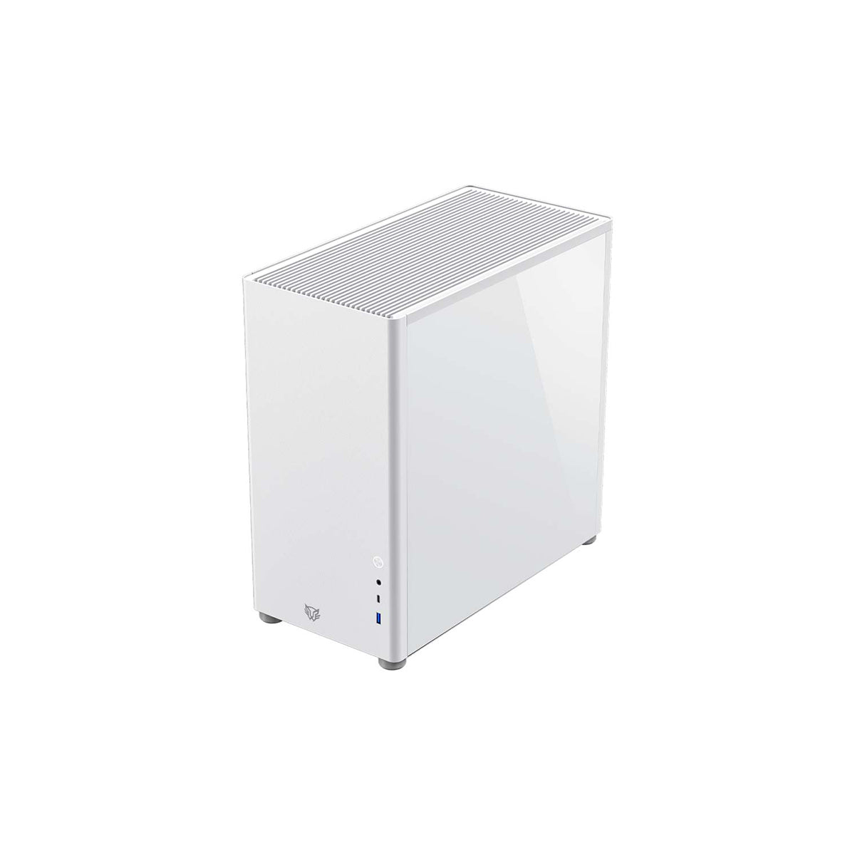 GABINETE BALAM RUSH (BR-935678) ERIS FROST GM985,ATX,1*USB 3.0,1*USB C,CRISTAL TEMP,BLANCO